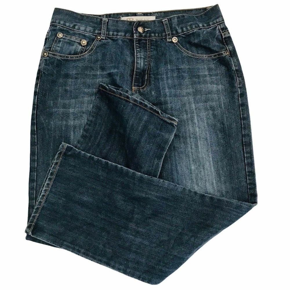 Blue Rag Men's Jeans 36x31x10 Heavy Stitching Back Pockets Med Wash Denim ZipFly - Picture 4 of 12